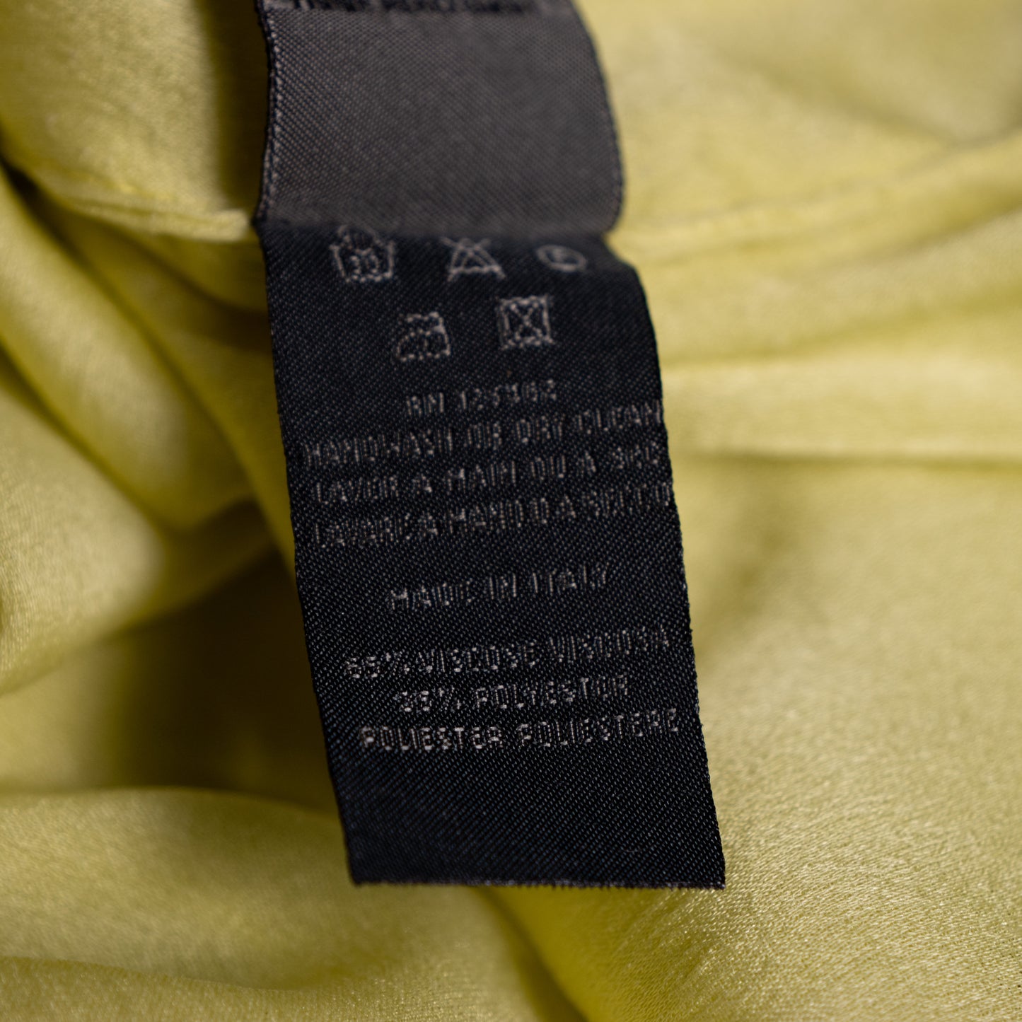 Archival HALSTON Mainline 2000s Acid Lime Asymmetric Off-Shoulder Silk Lined Dress - Bradley Bayou Italy IT 38 XS S