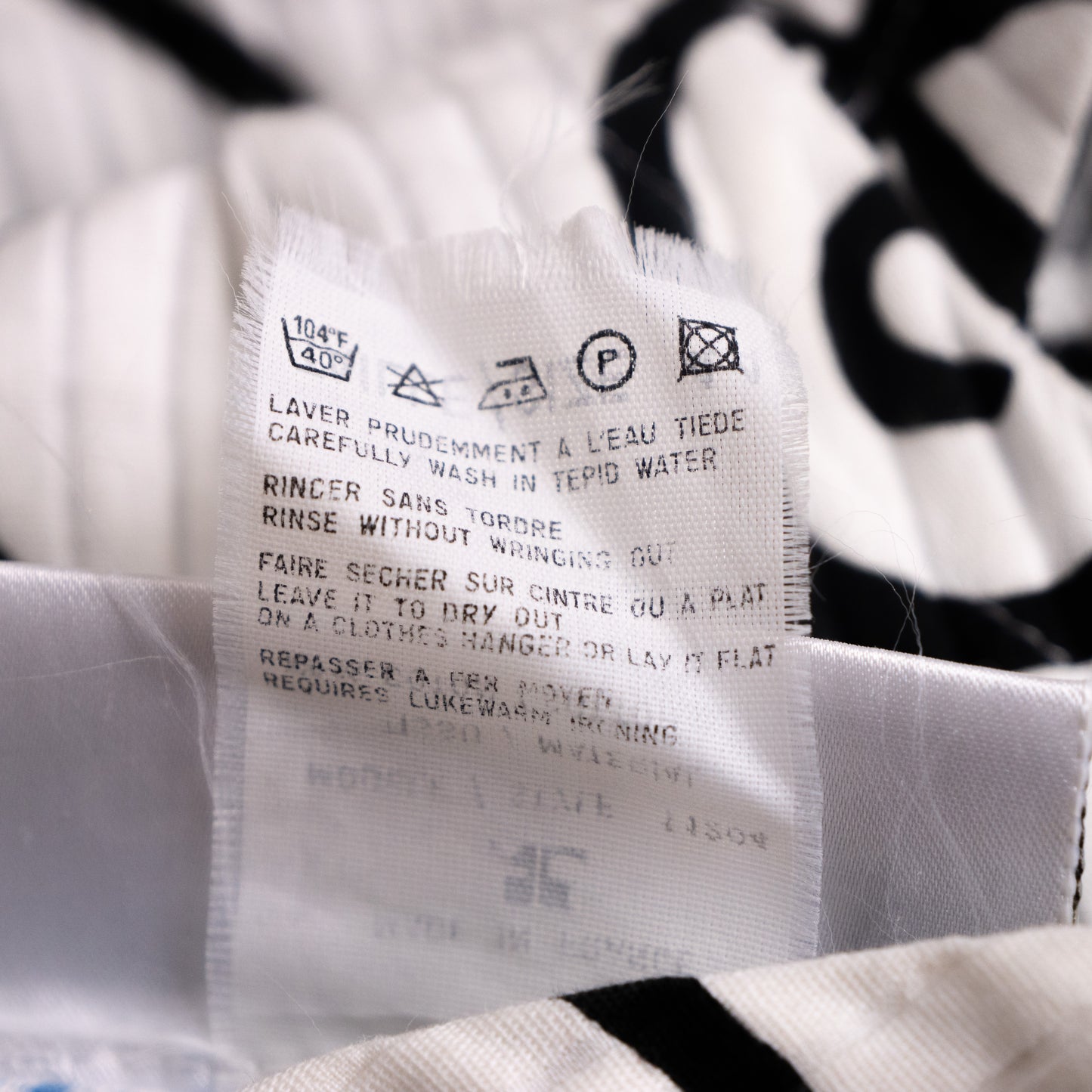 Archival Courrèges Paris Plissé Floral Shift Dress – c. late 1980s / early 1990s NOS / Size M