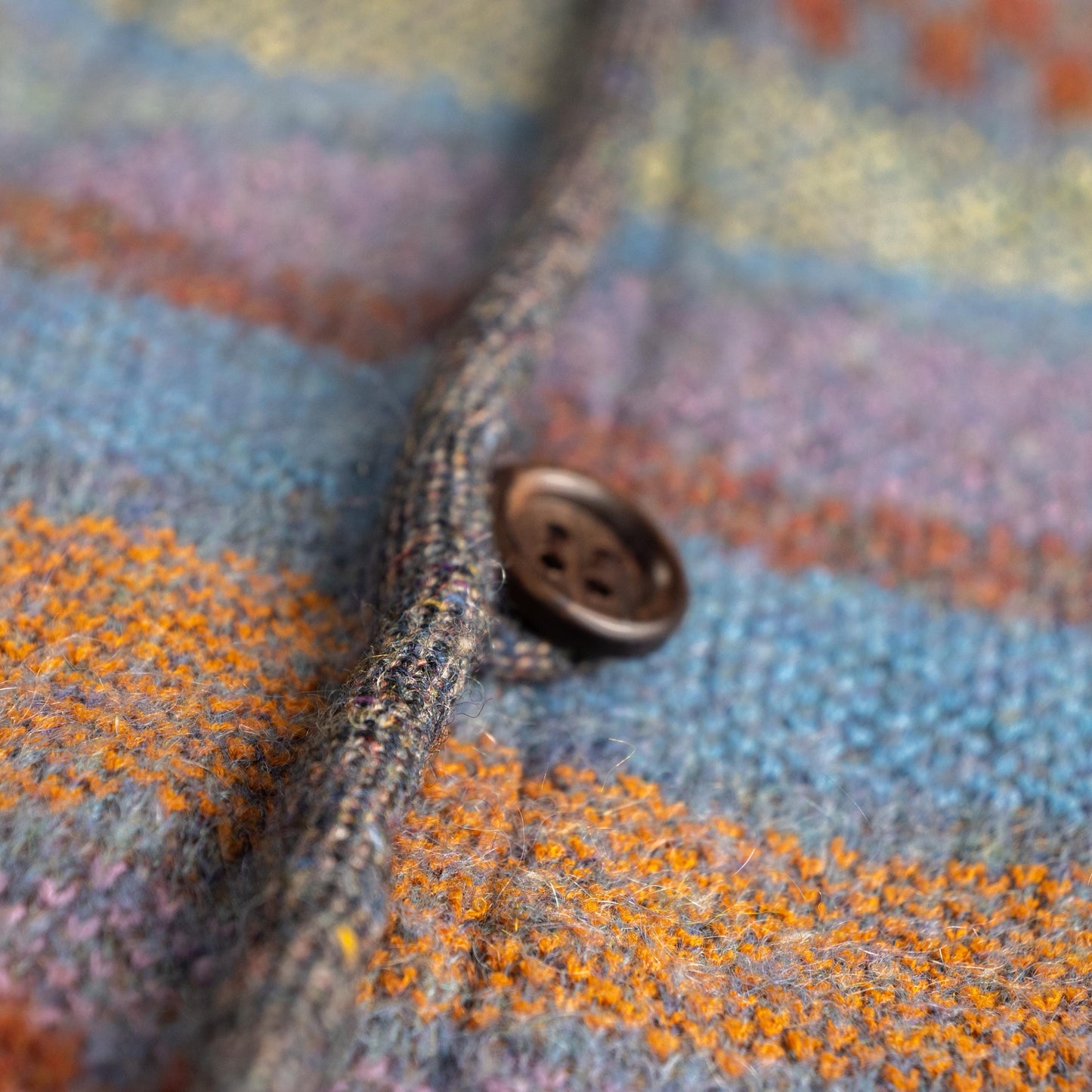 Rare Reversible Missoni Jacket Orange Label Mohair Wool Chevron Zigzag 90s Vintage Archival Coat 2-in-1 Luxury Italy M