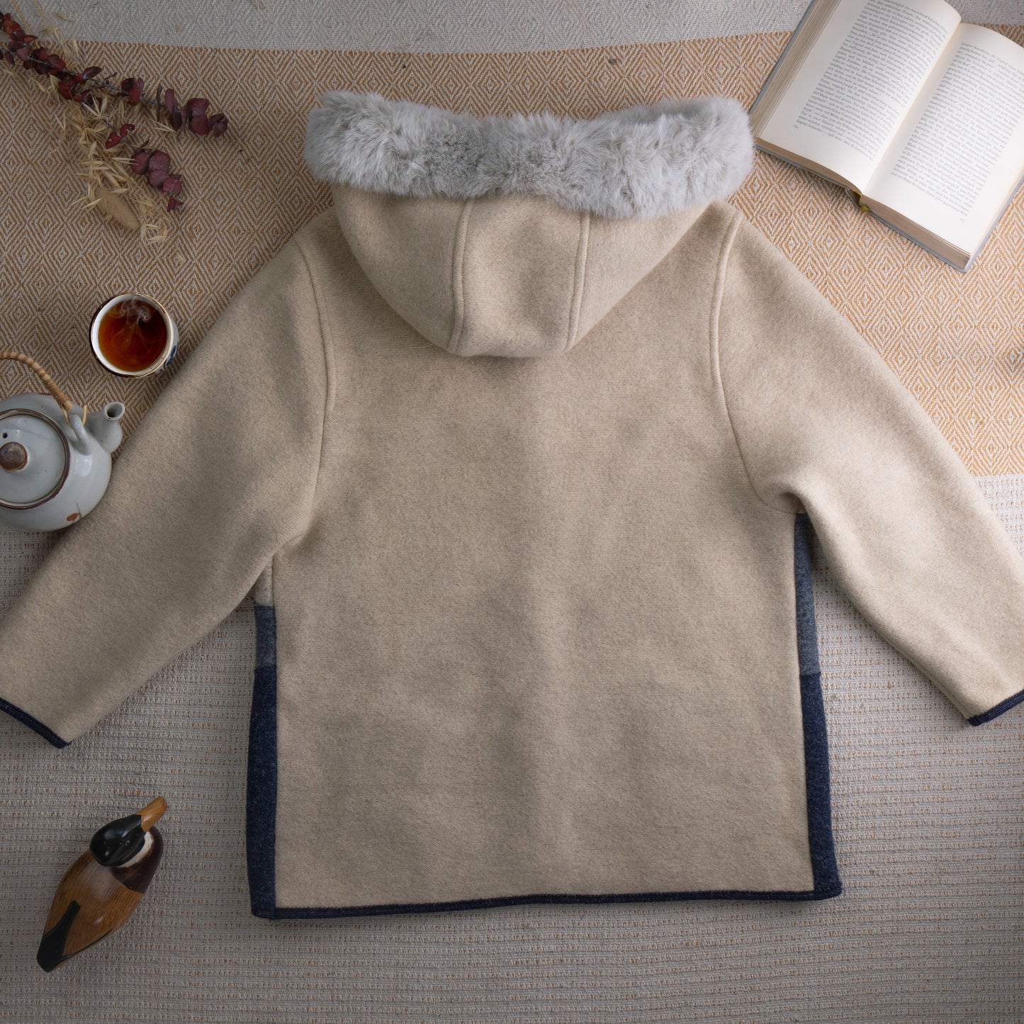**SOLD: ARCHIVAL GIESSWEIN 1980s BOILED WOOL EMBROIDERED WINTER COAT**