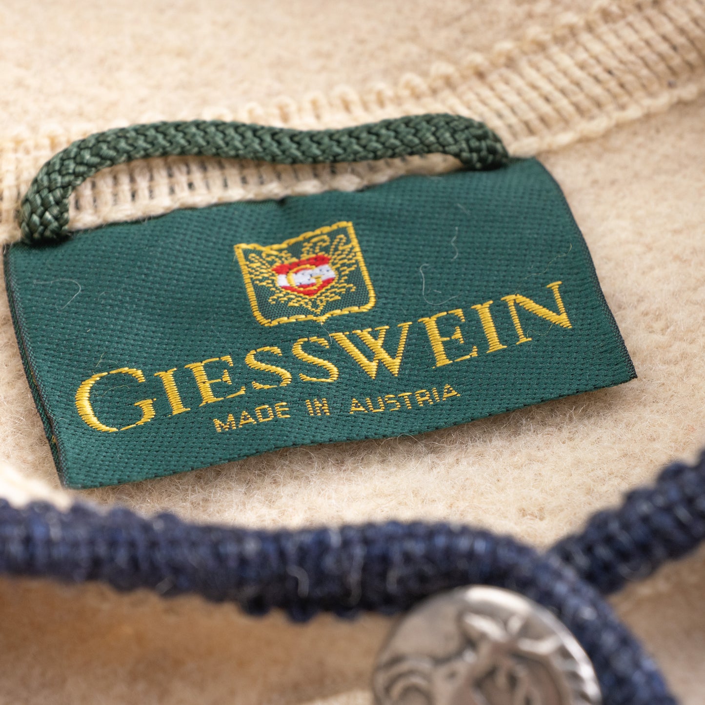 **SOLD: ARCHIVAL GIESSWEIN 1980s BOILED WOOL EMBROIDERED WINTER COAT**