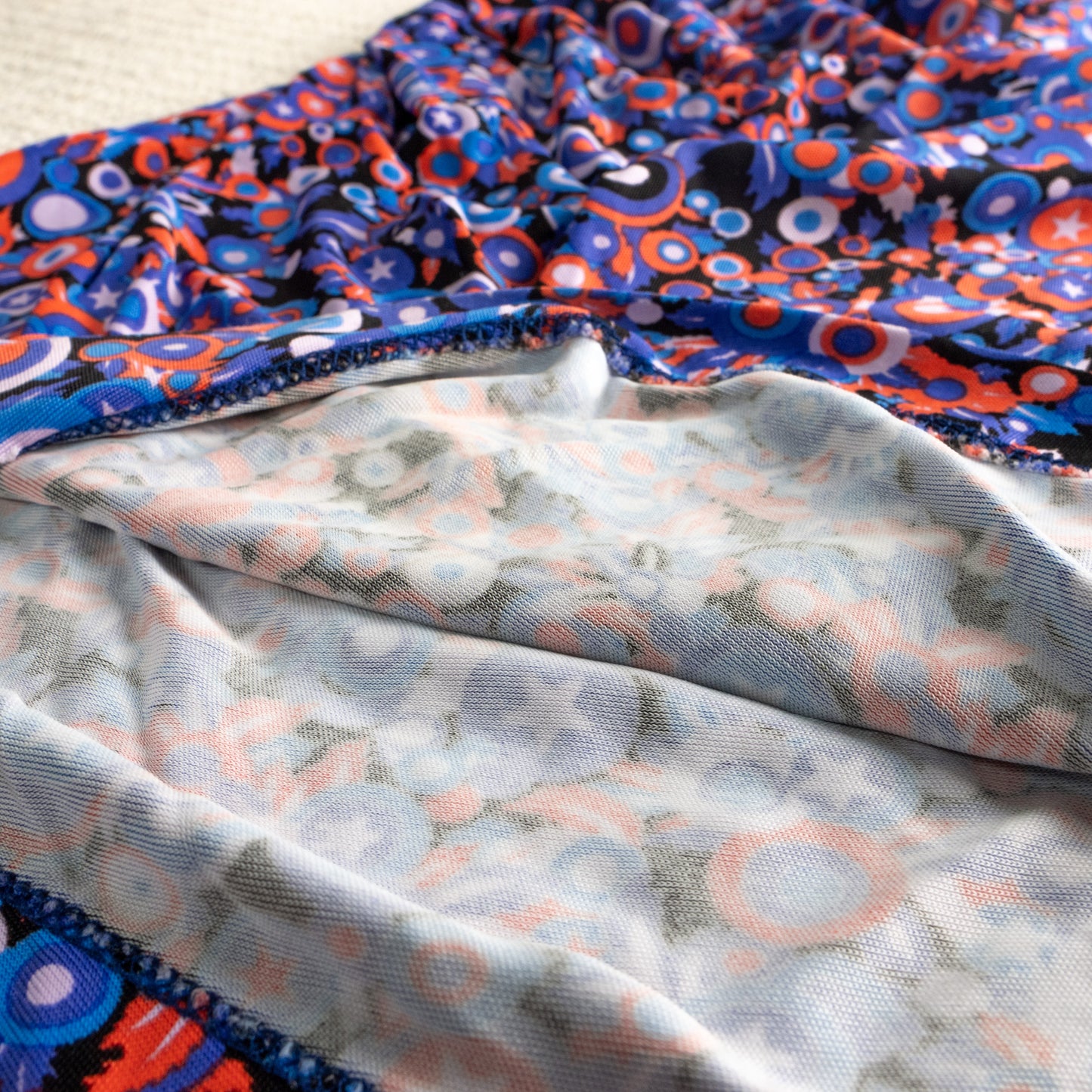 Vintage VERSUS VERSACE 90s Ruched Dress | Psychedelic Pop Art Star Print | Swinger Era | Y2K Kid | Archival Designer Dress | IT 40 (S/meter)