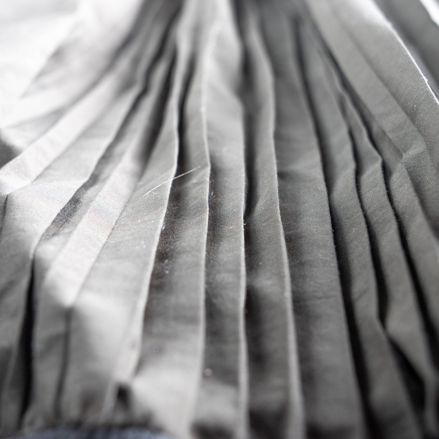 Vintage Cop.Copine 90s Dress Gray Techwear Midi Waist 3 Archive French Designer Made in Portugal Mixed Media Avant Garde Large Fits Medium