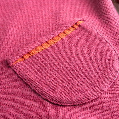 Archival Cop Copine Paris RHIN Colorblock Sweater Made in France Y2K Avant Garde Knit Burgundy Small