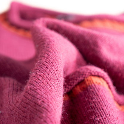 Archival Cop Copine Paris RHIN Colorblock Sweater Made in France Y2K Avant Garde Knit Burgundy Small
