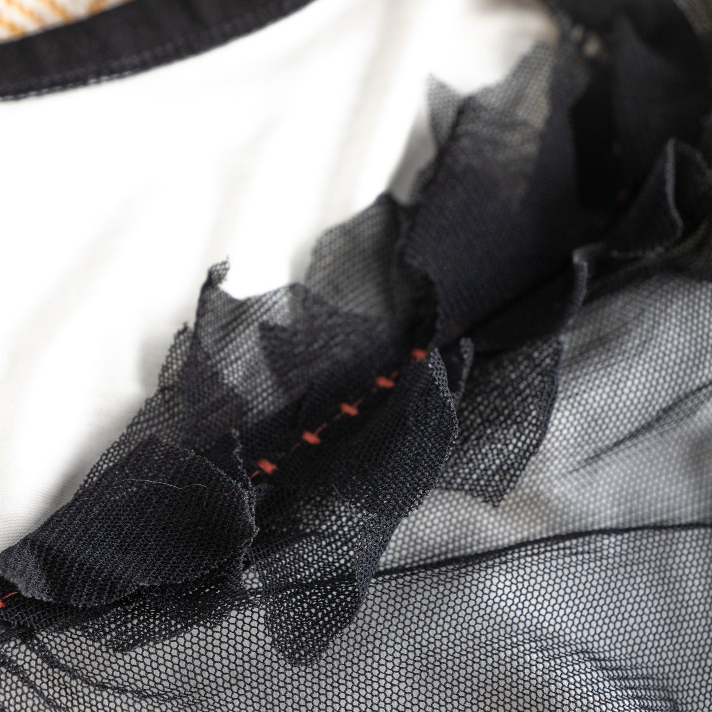 Rare Cop Copine Mesh Dress "Geiko" Y2K Archival Graphic Face Print Tulle 90s Vintage Designer Mini Dress XS S Authentic