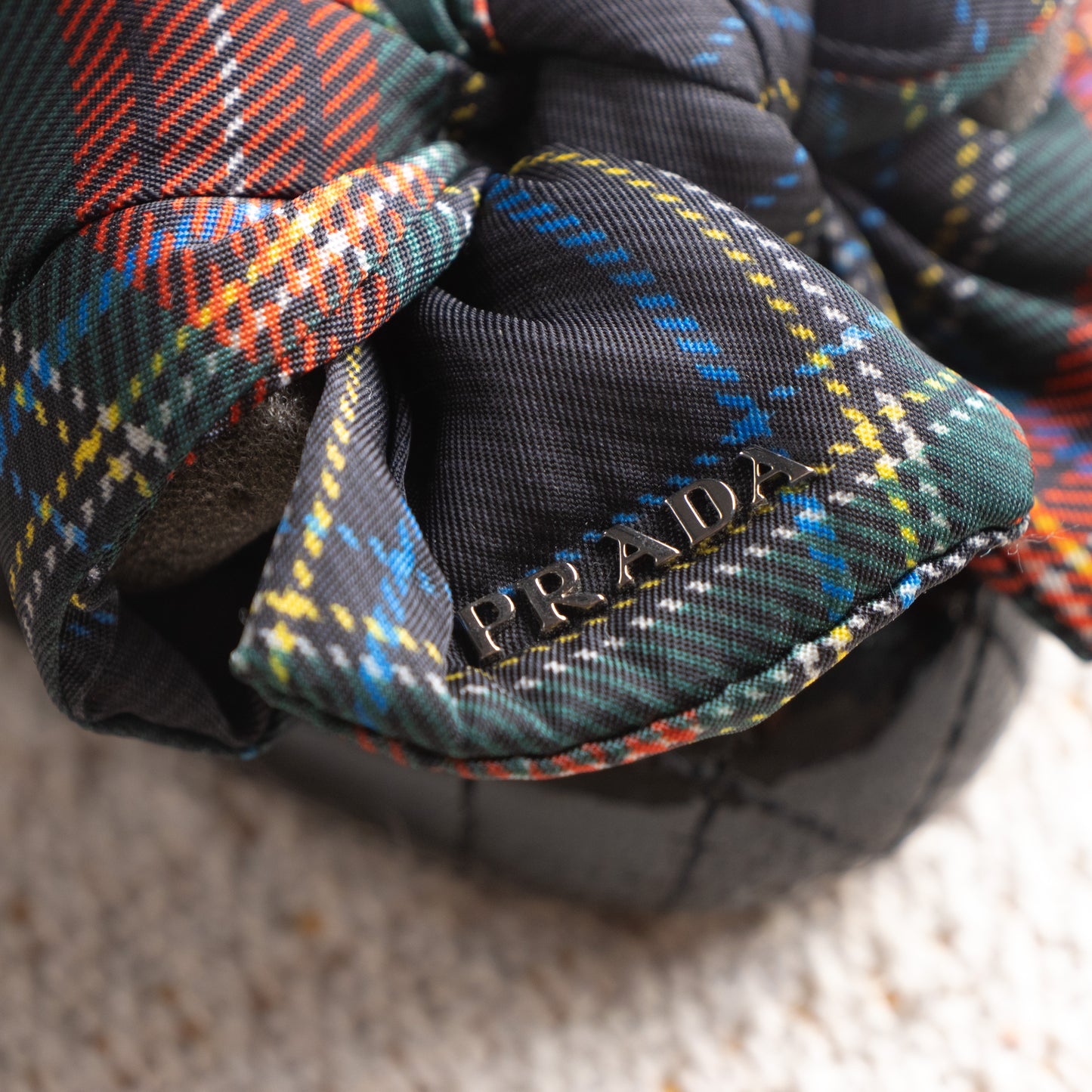Prada Gaufre Ballerinas 2006 Launch Collection Patent Leather Tartan Bow Rare Archive Condition Dark Academia & Gossip Girl Style EU 38.5