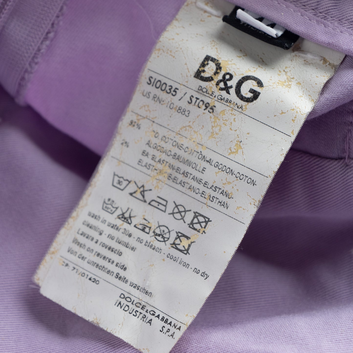 Vintage D&G Dolce Gabbana Mini Skirt Lavender Purple Y2K Preppy Coquette Bow Back 2000s Designer Pastel Skirt M L