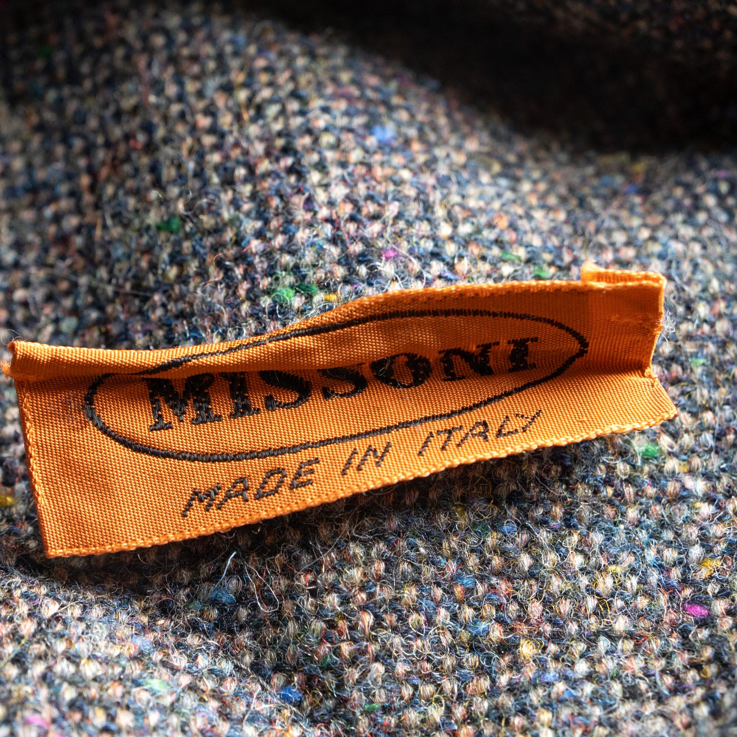 Archival MISSONI early 1990s Reversible Fiammato Wave Quilted Jacket - Rare Orange Label Mohair Blend Coat Size M L