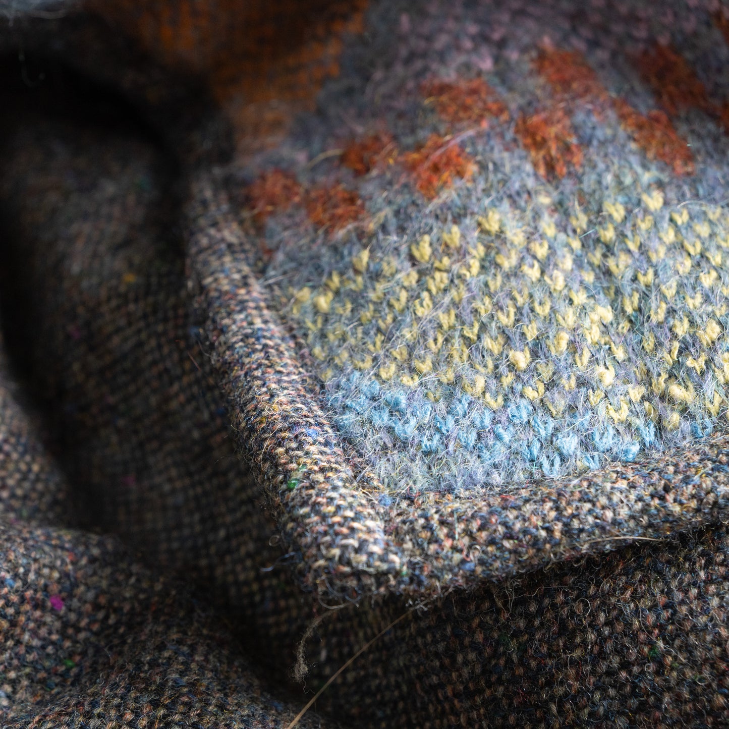 Archival MISSONI early 1990s Reversible Fiammato Wave Quilted Jacket - Rare Orange Label Mohair Blend Coat Size M L