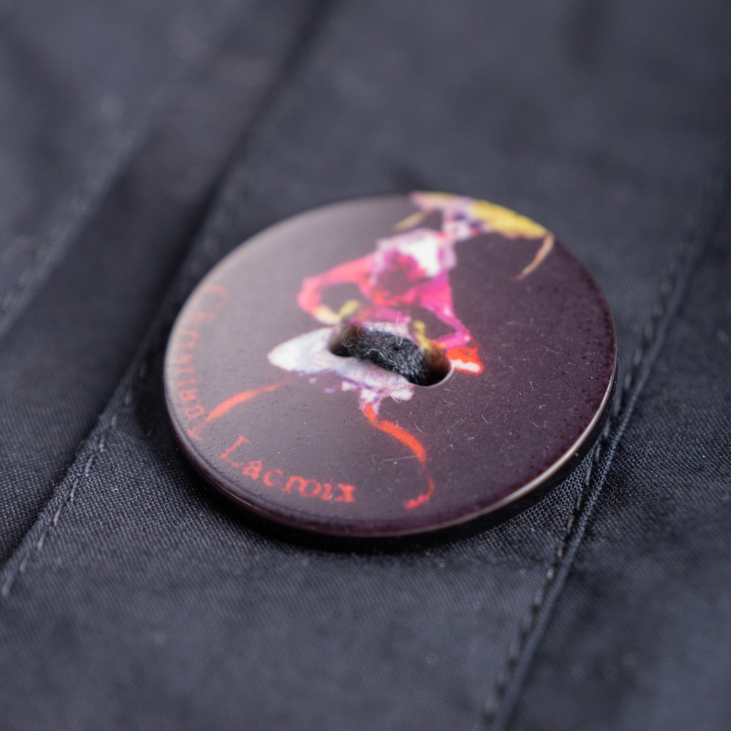 Pristine Deadstock Christian Lacroix Archival Embroidered Cotton Set Utility Jacket Cropped Pants Early 2000s S M