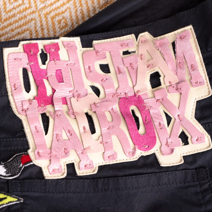 Pristine Deadstock Christian Lacroix Archival Embroidered Cotton Set Utility Jacket Cropped Pants Early 2000s S M