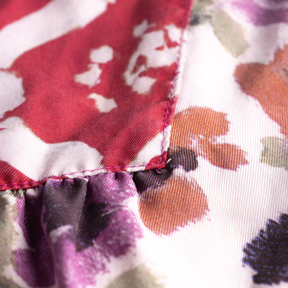 Museum Piece Archival ETRO Milano S/S 2003 Silk Patchwork Dress | Hand-Blown Glass Buttons | Rare Runway Archive | Size IT 42 /S-M