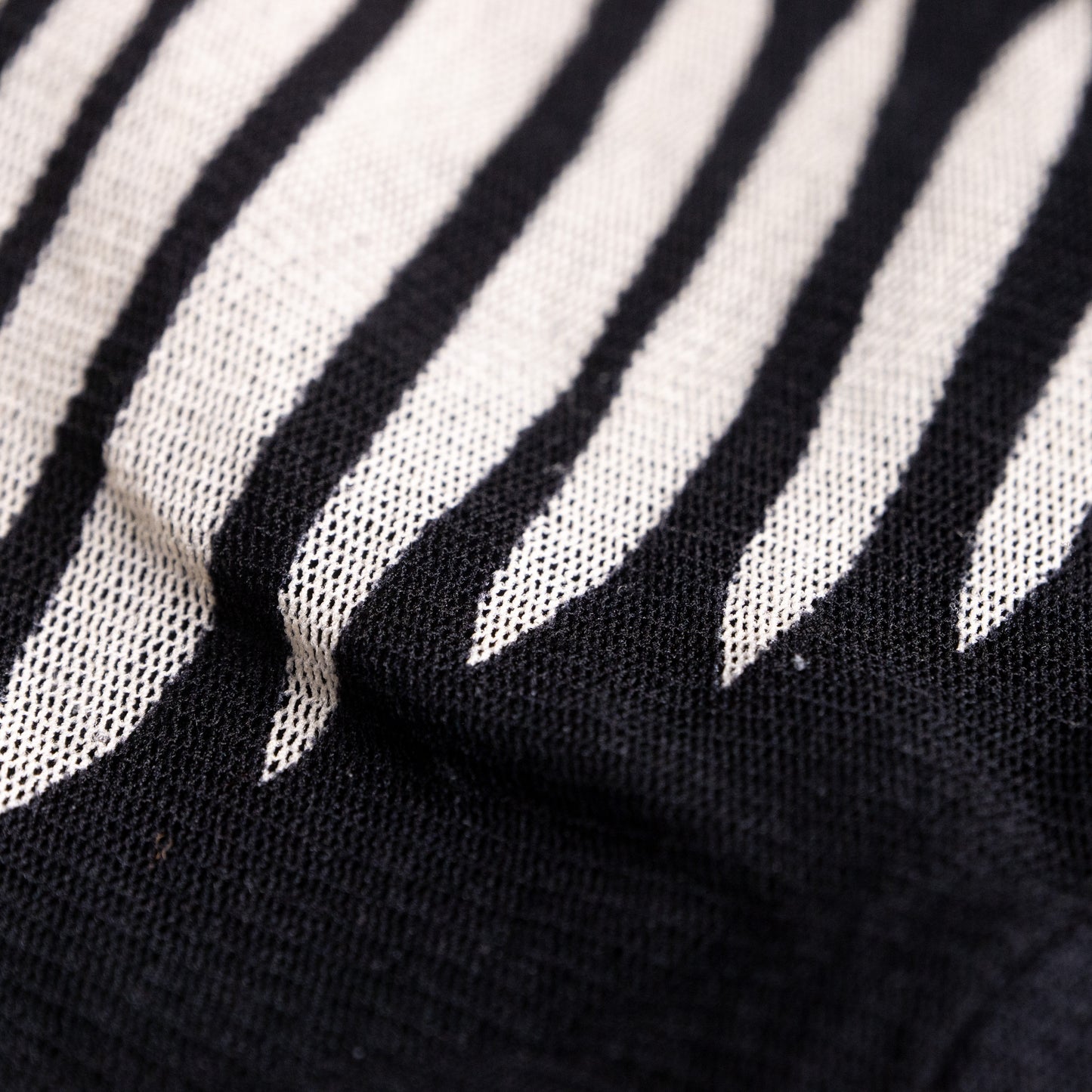 Archival KENZO JEANS 1990s Kimono Trompe l’Œil Floral Mesh Top - Rare Kanji Shibori Stripe Viscose Shirt Italy S