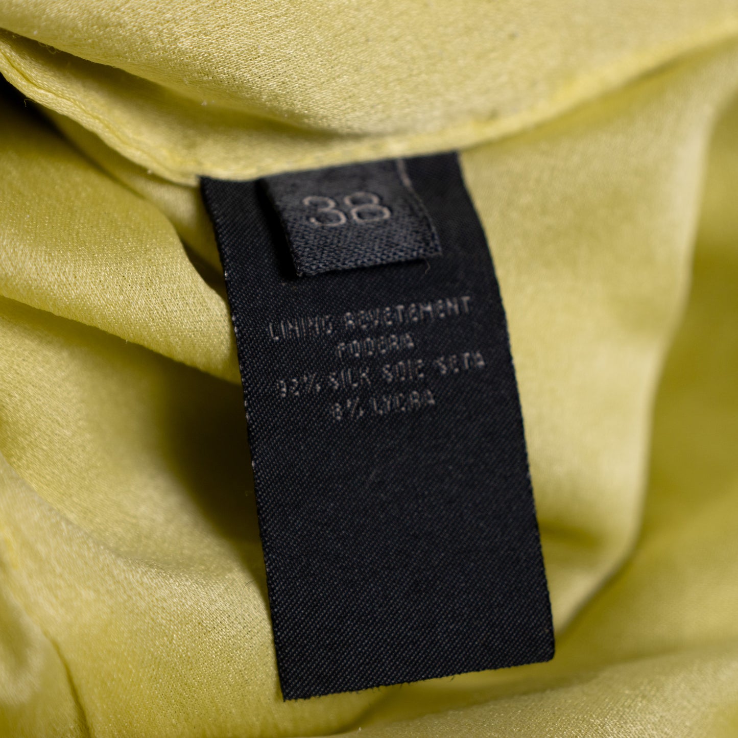 Archival HALSTON Mainline 2000s Acid Lime Asymmetric Off-Shoulder Silk Lined Dress - Bradley Bayou Italy IT 38 XS S