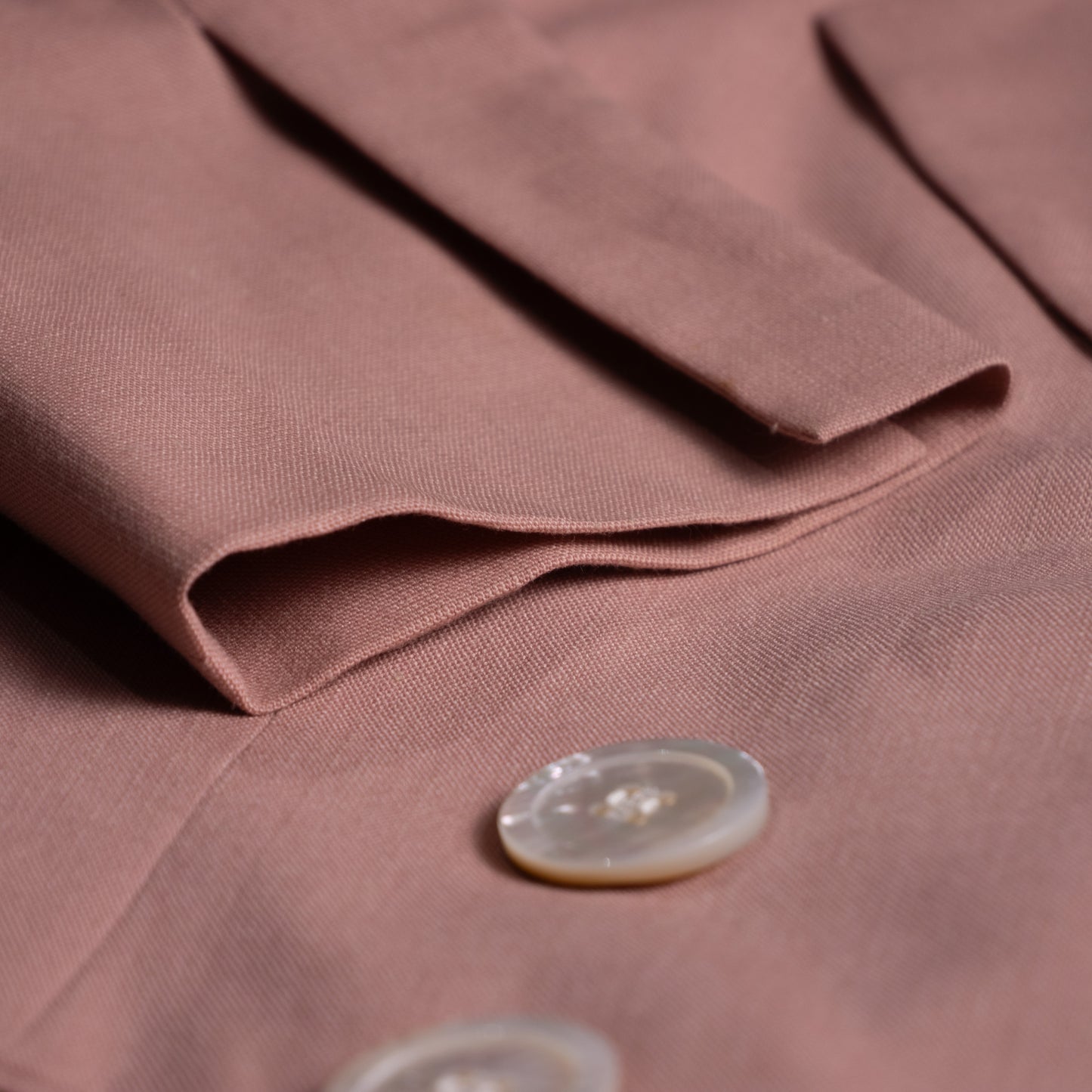 Archival Gianfranco Ferre Mainline Blazer 80s Mattioli Sculptural Dusty Pink Wool Mohair Double Breasted Jacket Size M L IT 46