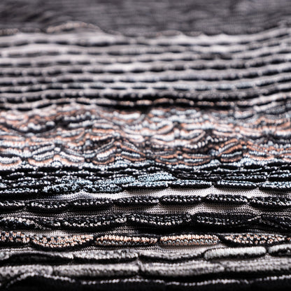 Archival Missoni Orange Label 3D Scalloped Knit Dress Pre-Fall Angela Missoni 90s Homage Textile Sculpture Size S M