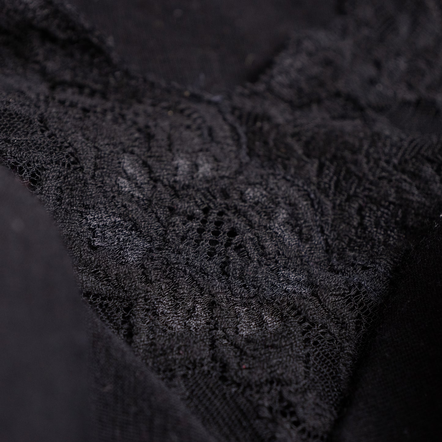 Archival La Perla Tricot Wool Lace Bodysuit 90s NOS Museum Quality Long Sleeve Italian Lingerie Top Size M IT 3