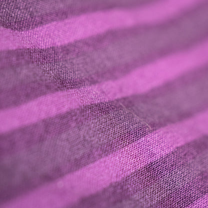 Archival Marimekko Ritva Falla Doubleface Cotton Striped Blouse Purple Y2K Minimalist Snap Button Unisex Oversized S M