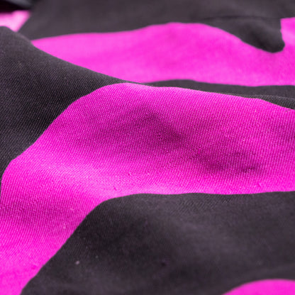 Archival Marimekko Lokki Wave Print Vest Samu-Jussi Koski Virgin Wool Silk Top Fuchsia Reversible Avant Garde Y2K S M