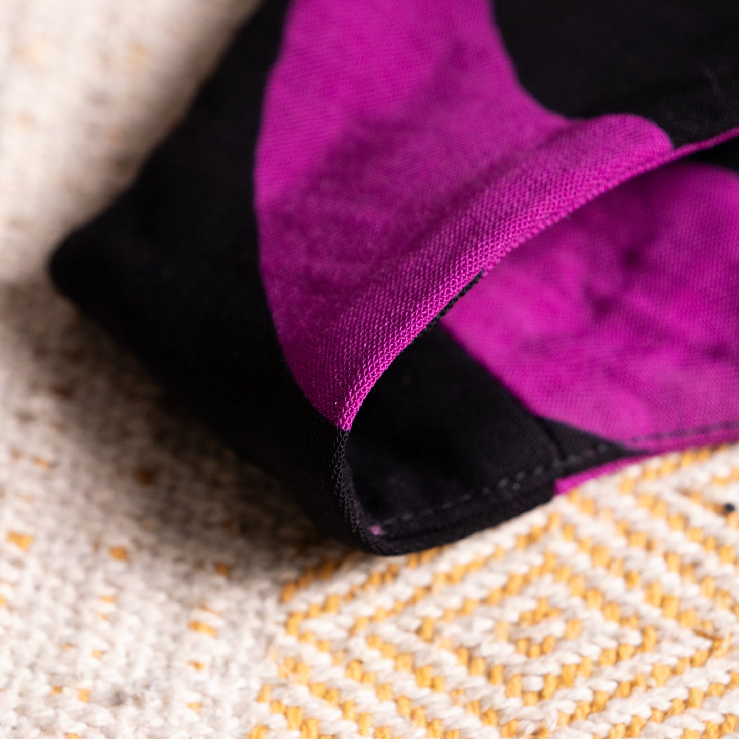 Archival Marimekko Lokki Wave Print Vest Samu-Jussi Koski Virgin Wool Silk Top Fuchsia Reversible Avant Garde Y2K S M