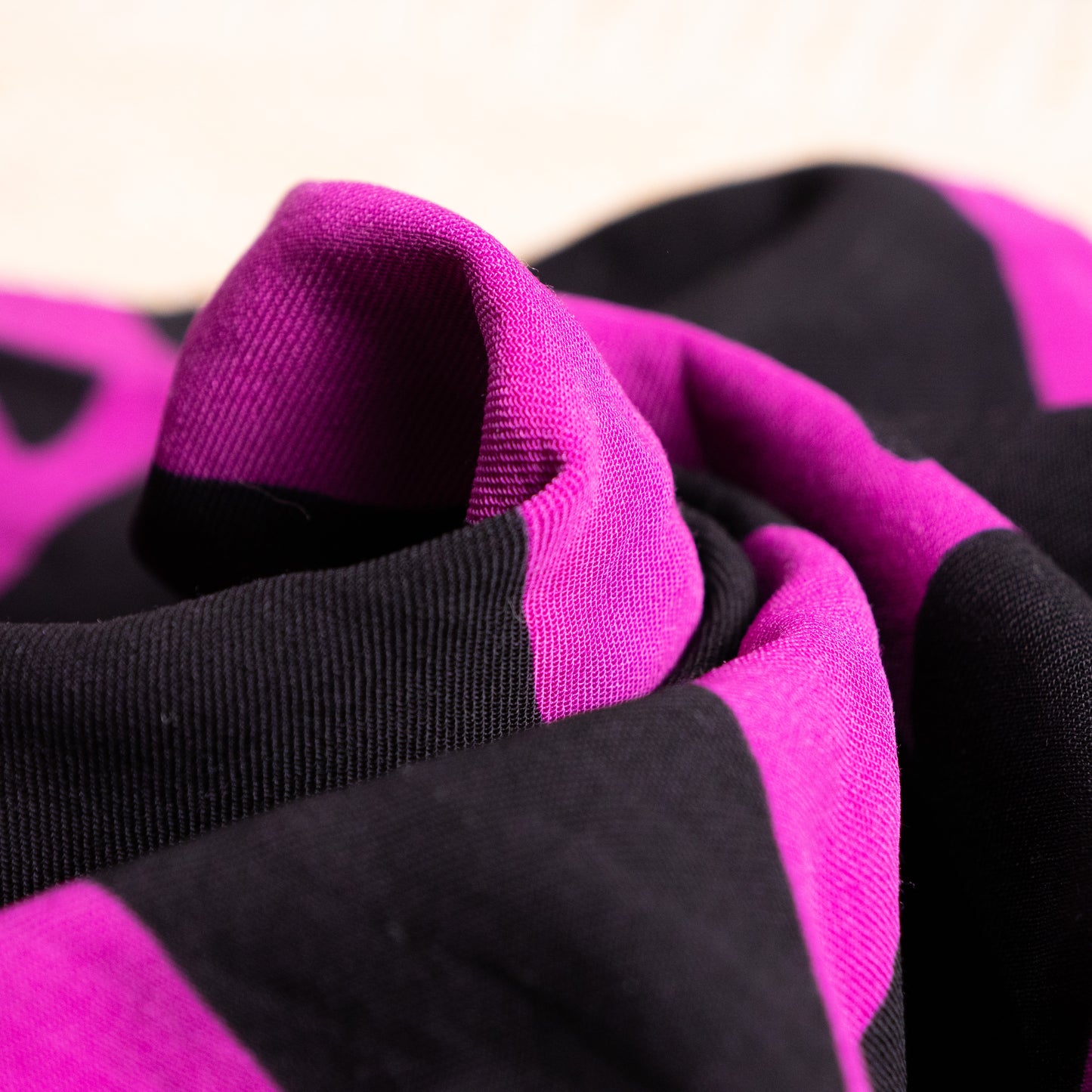 Archival Marimekko Lokki Wave Print Vest Samu-Jussi Koski Virgin Wool Silk Top Fuchsia Reversible Avant Garde Y2K S M