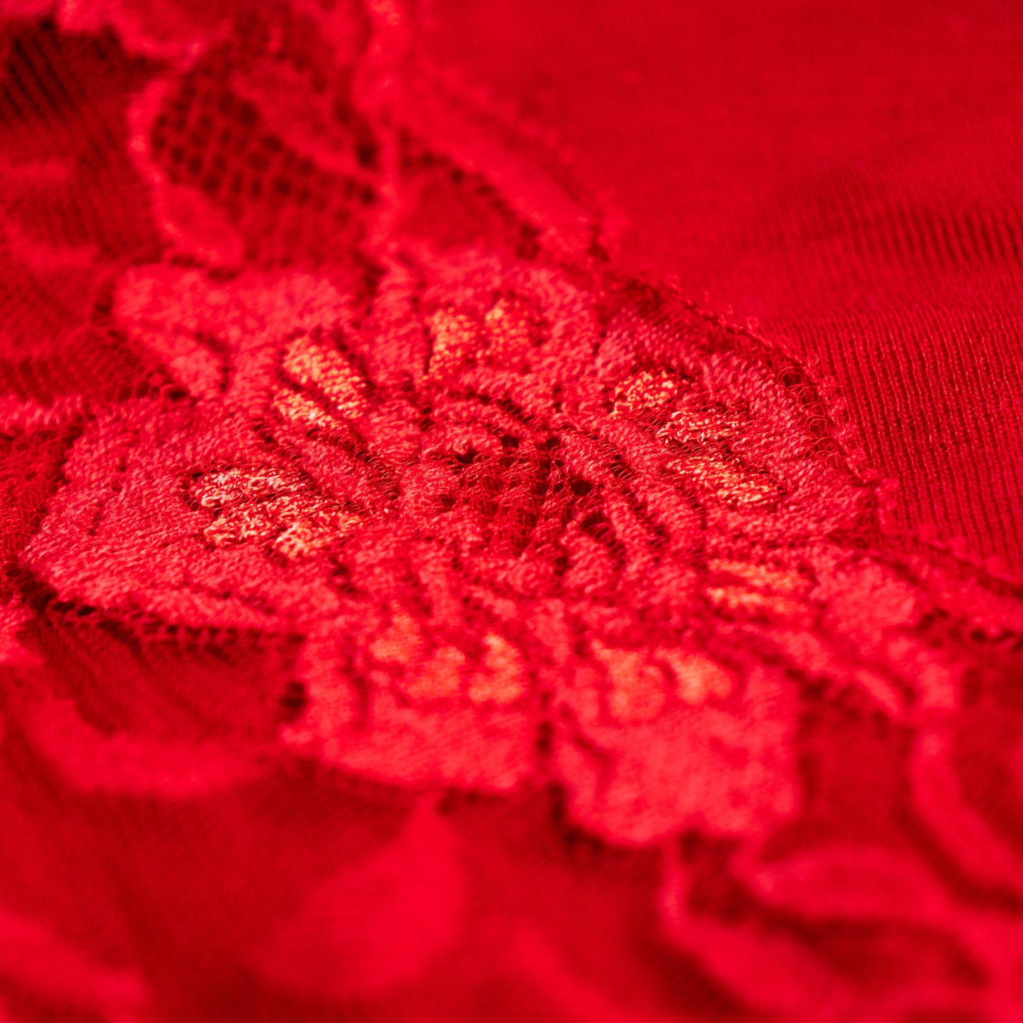 Archival La Perla Tricot Crimson Red Wool Lace Bodysuit 90s Museum Quality Long Sleeve Italian Lingerie Top Size M IT 3