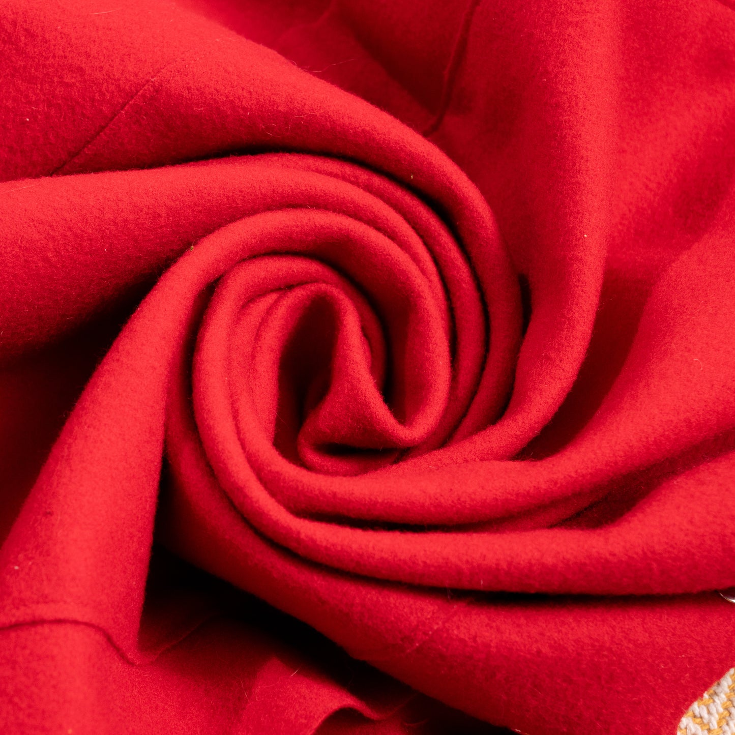 Archival JIL SANDER Mainline 90s Red Wool Cashmere Pencil Skirt Silver Button-Down Side Slit Curved Saddle Yoke Made in Germany S XS