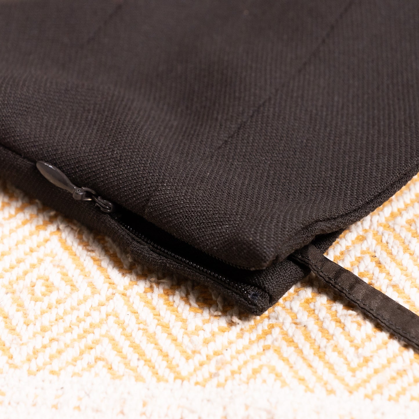 Archival Nina Ricci Sculptural Chevron-Yoke Virgin Wool & Silk-Lined Midi Skirt in Anthracite Melange, Peter Copping Era M