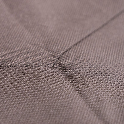 Archival Nina Ricci Sculptural Chevron-Yoke Virgin Wool & Silk-Lined Midi Skirt in Anthracite Melange, Peter Copping Era M