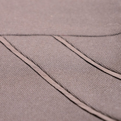 Archival Nina Ricci Sculptural Chevron-Yoke Virgin Wool & Silk-Lined Midi Skirt in Anthracite Melange, Peter Copping Era M