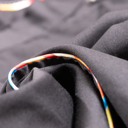 NOS Archival Paul Smith Black Label Merino Wool Skirt - Rare Signature Multi-Stripe Dual Kick-Split Pencil Skirt Size S Made in Italy