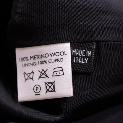 NOS Archival Paul Smith Black Label Merino Wool Skirt - Rare Signature Multi-Stripe Dual Kick-Split Pencil Skirt Size S Made in Italy