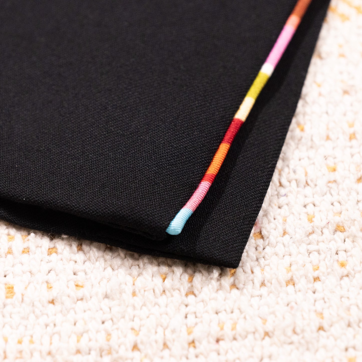 NOS Archival Paul Smith Black Label Merino Wool Skirt - Rare Signature Multi-Stripe Dual Kick-Split Pencil Skirt Size S Made in Italy