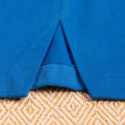 Archival Thierry Mugler Activ Cobalt Blue Cotton Skirt High Waisted Wasp Waist Pencil Skirt NOS 90s TIME Srl Italy XS S