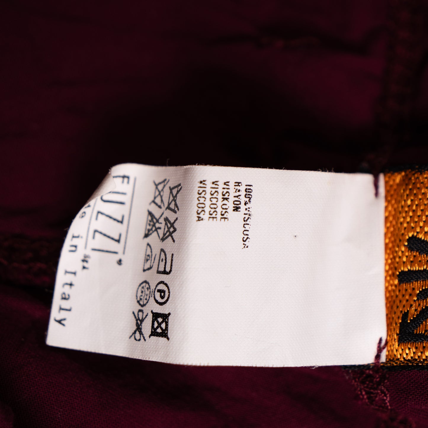 Archival Jean Paul Gaultier SS 2002 Set Maille Femme Top Soleil Trousers Watercolor Print Burgundy Pants Grails Gaultier Mesh Era XS S