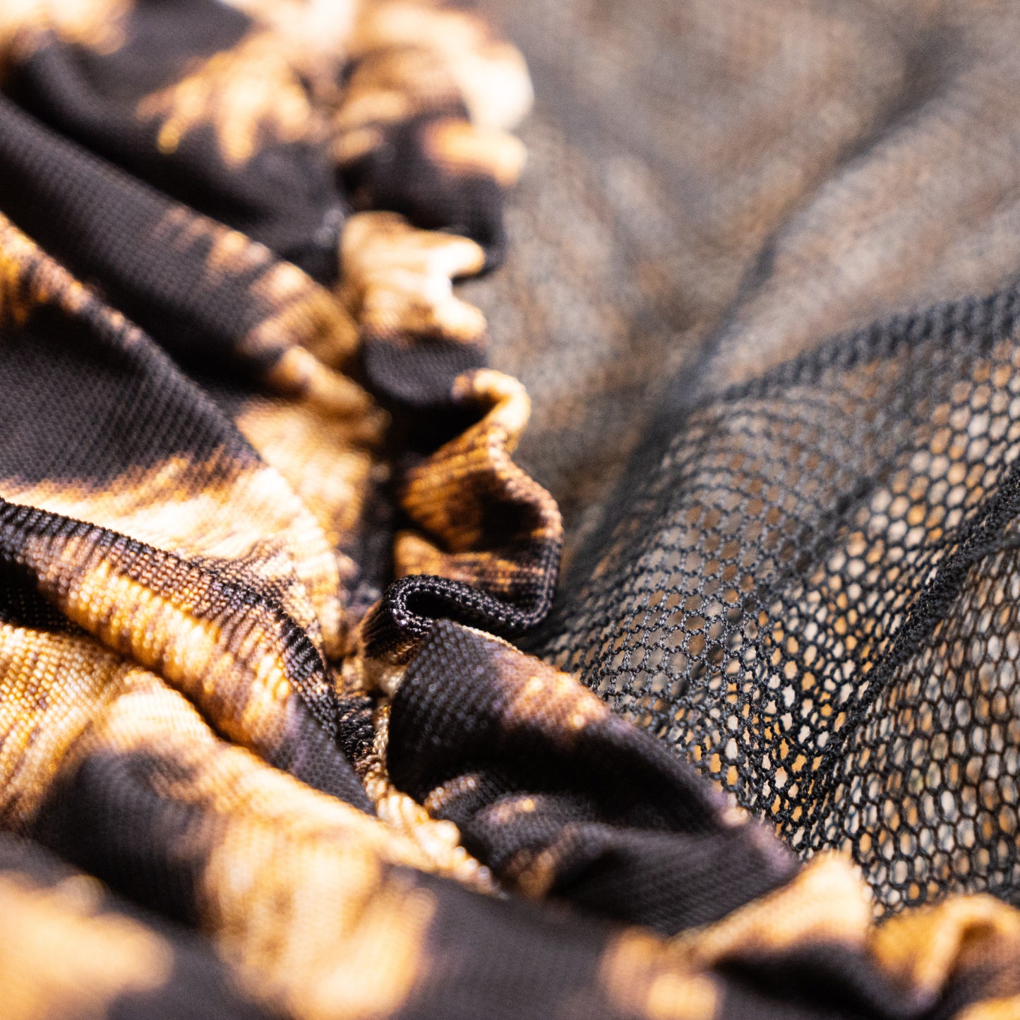 Archival JUST CAVALLI Early 2000s Animal Print Mesh Hybrid Dress - Size S (IT 44) - Made in Italy