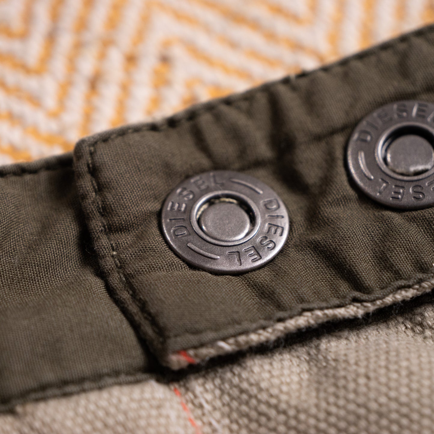 Archival Diesel "Trashure Island" Canvas Utility Wrap Mini Skirt – Circa 2003/2004