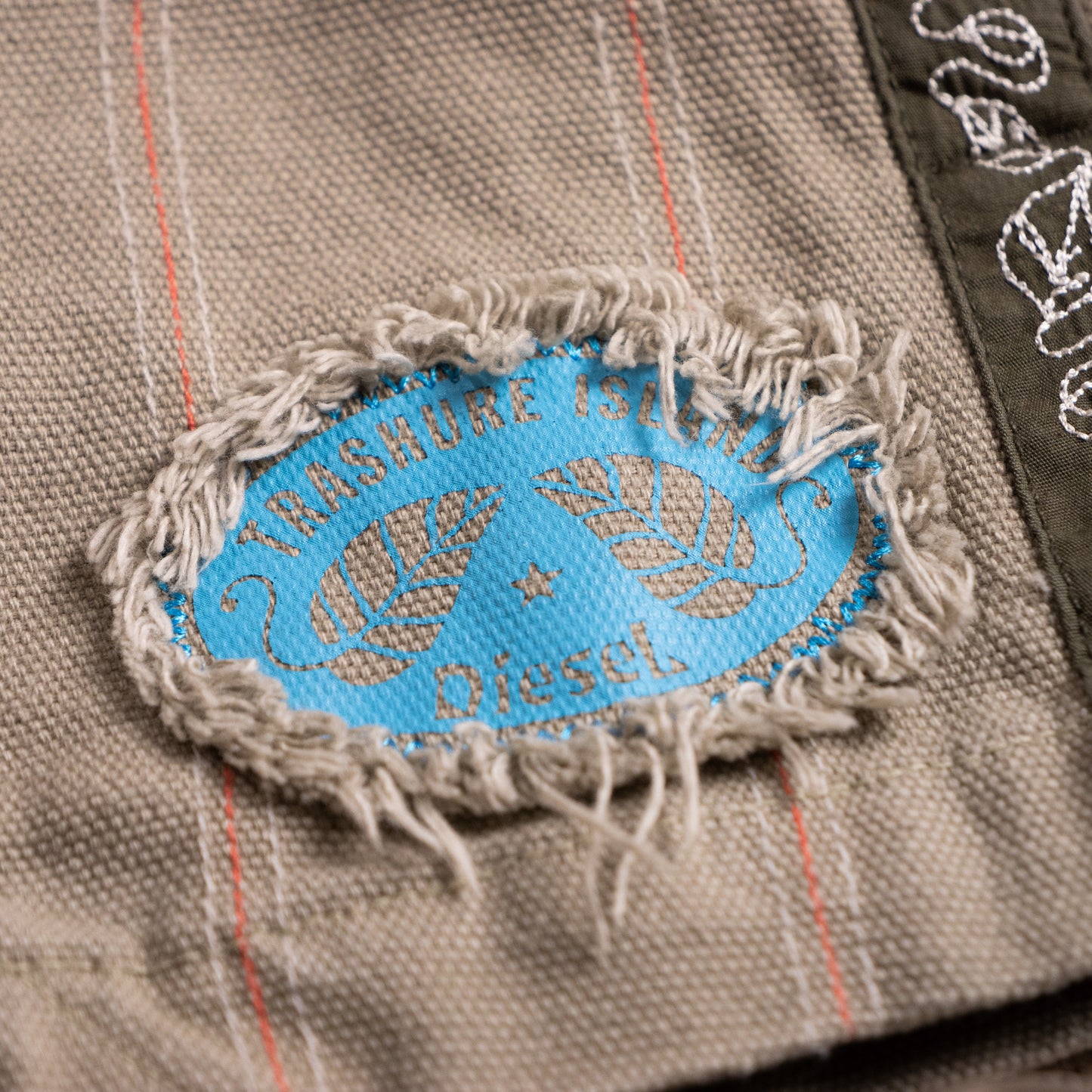 Archival Diesel "Trashure Island" Canvas Utility Wrap Mini Skirt – Circa 2003/2004