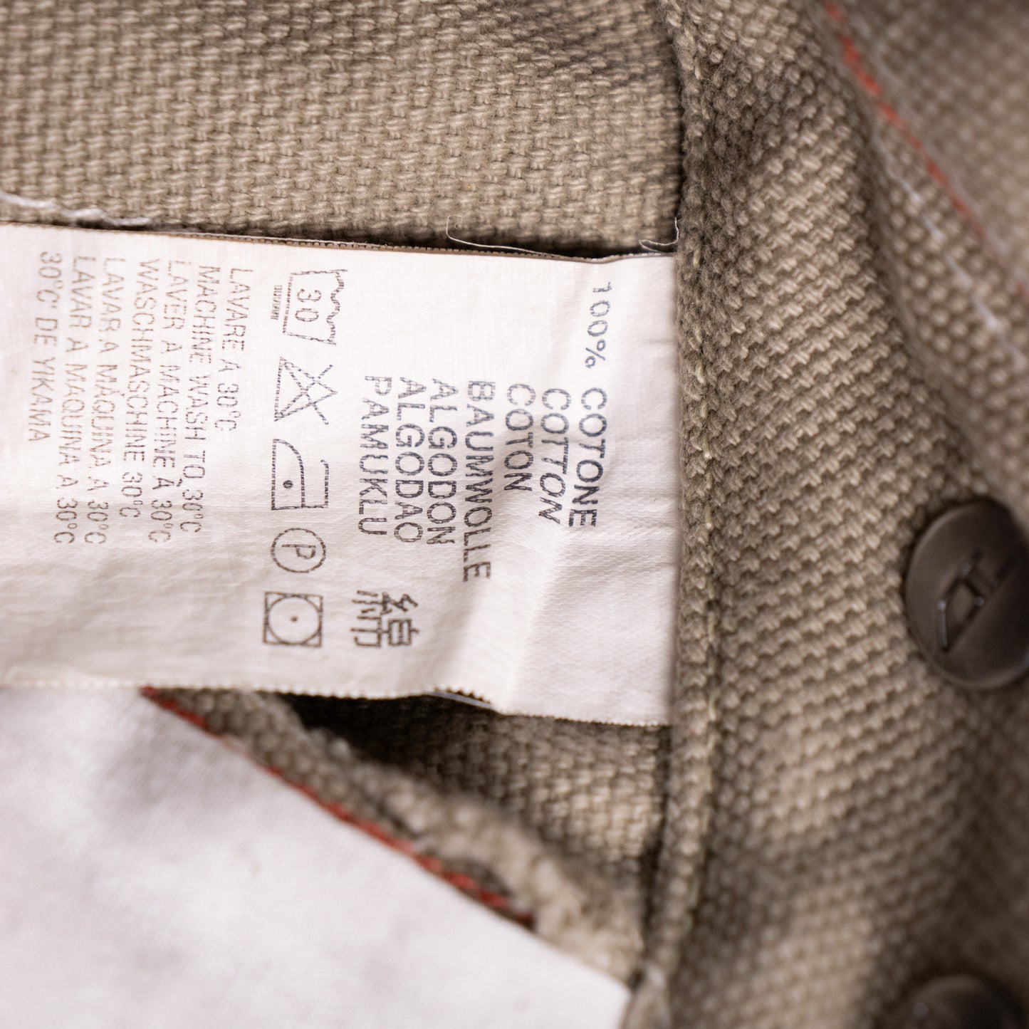 Archival Diesel "Trashure Island" Canvas Utility Wrap Mini Skirt – Circa 2003/2004