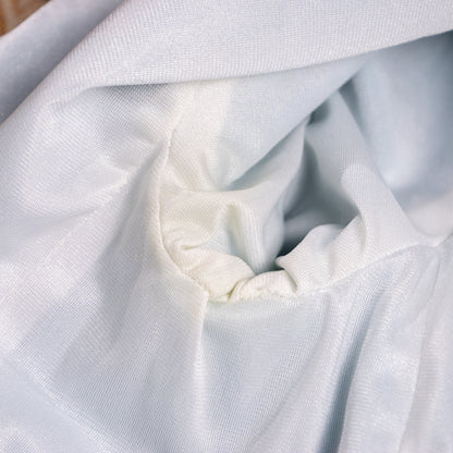 Archival Courrèges Paris Aqua Blue Space Age Utility Jacket Circa 1982 André Courrèges Era Rare Near Deadstock Museum Grail XS S