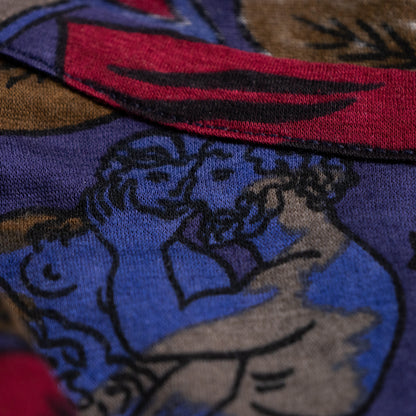 Archival Gucci "Marine Life" All-Over Print Tee – c. 1980s Aldo Gucci Era Boxy Shirt S L