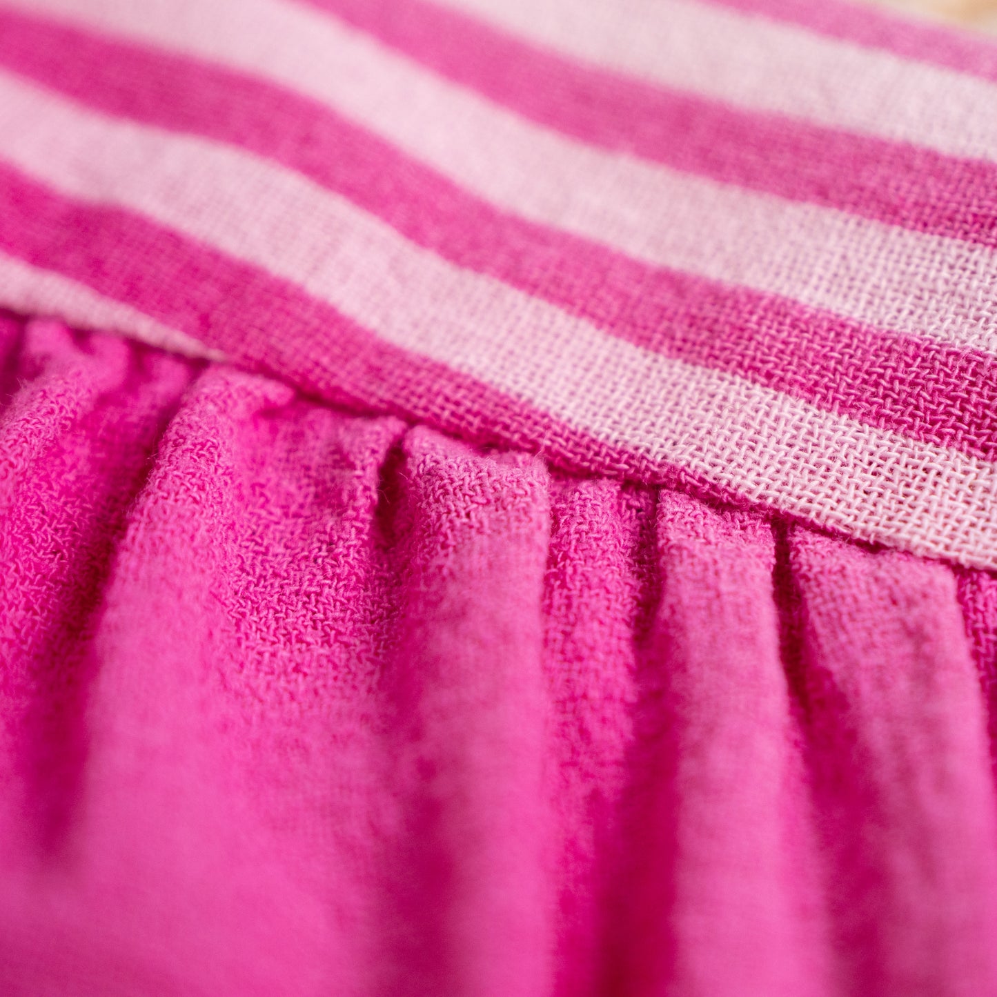 Archival Lanvin Boutique Candy-Stripe Raw Silk Blend Cropped Blouse – c. 1990s