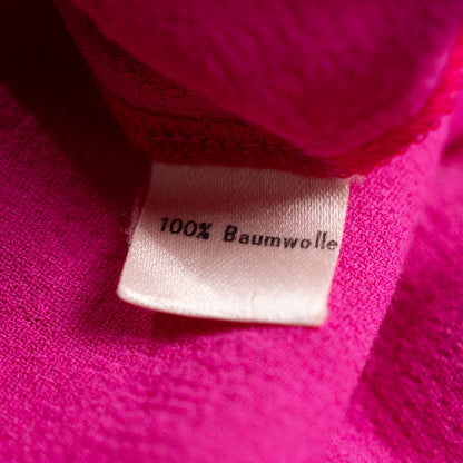 Archival Lanvin Boutique Candy-Stripe Raw Silk Blend Cropped Blouse – c. 1990s
