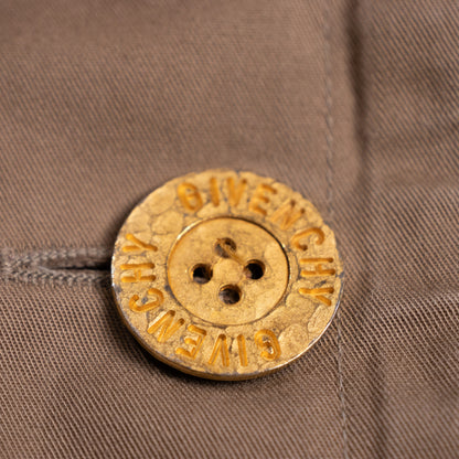 Archival Boutiques Givenchy Cotton Safari Trench Dress — 1980s Made in France NOS S