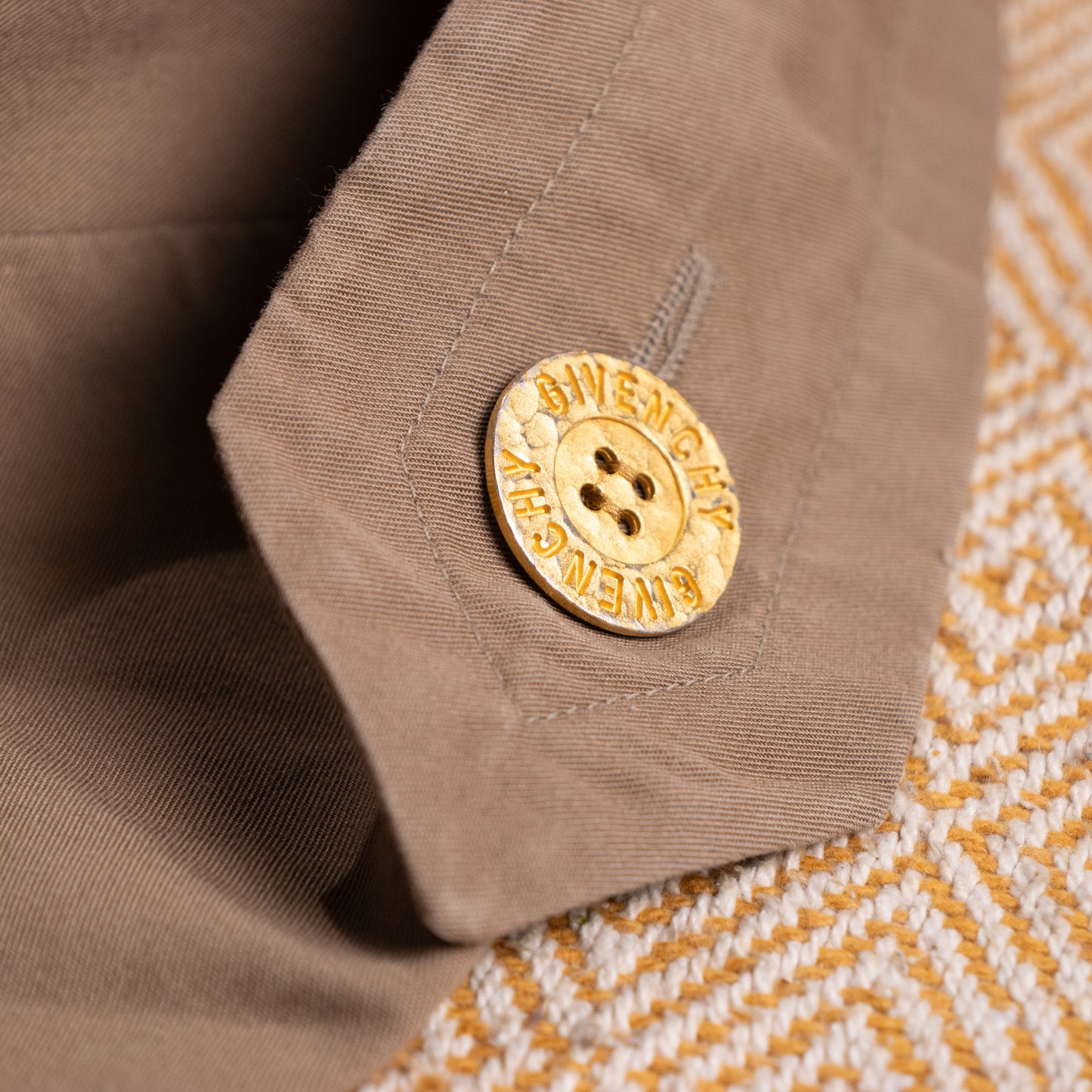 Archival Boutiques Givenchy Cotton Safari Trench Dress — 1980s Made in France NOS S