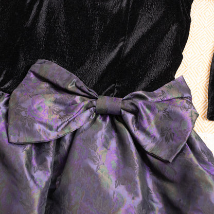 Archival KL by Karl Lagerfeld Silk Jacquard Dress — 1980s Made in W. Germany NOS M