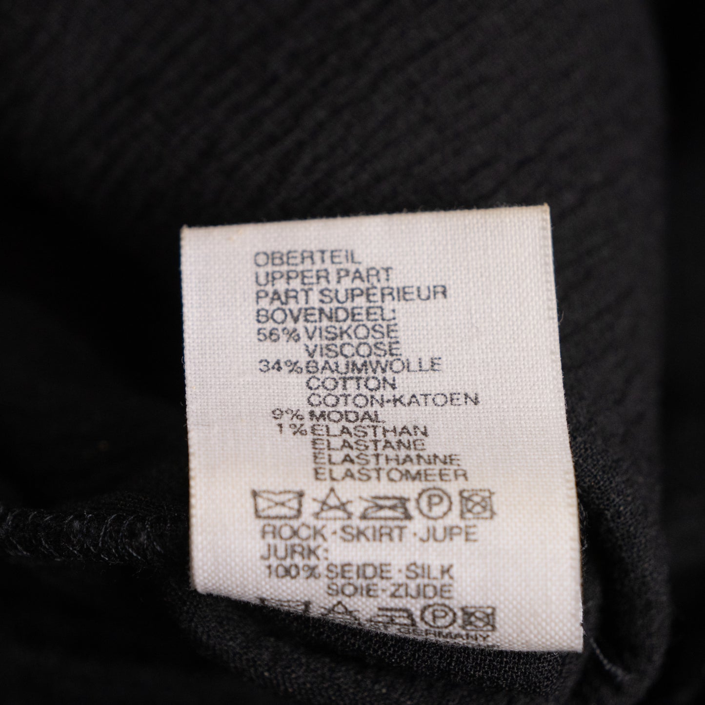 Archival KL by Karl Lagerfeld Silk Jacquard Dress — 1980s Made in W. Germany NOS M