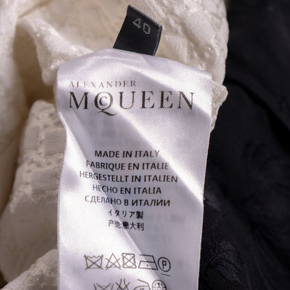 Archival Alexander McQueen Silk Piqué Runway Dress — FW 2014 Sarah Burton NOS S