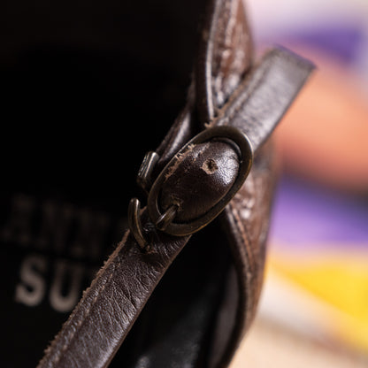 Archival Anna Sui Mainline Croc-Embossed Leather T-Strap Pumps – c. 1990s Made in Japan / Size EU 37.5 - 38